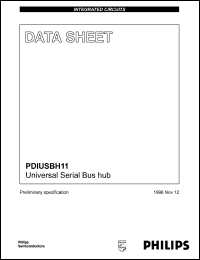 datasheet for PDIUSBH11NB by Philips Semiconductors