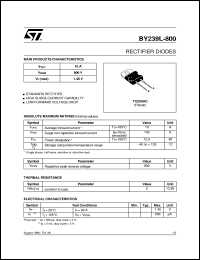datasheet for BY239L-800 by SGS-Thomson Microelectronics