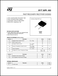 datasheet for BYT30PI-400 by SGS-Thomson Microelectronics
