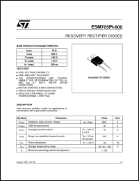 datasheet for ESM765PI-800 by SGS-Thomson Microelectronics