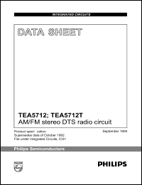 datasheet for TEA5712 by Philips Semiconductors