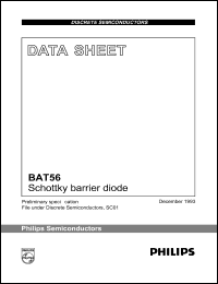 datasheet for BAT56 by Philips Semiconductors