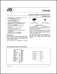 datasheet for 74VHC00 by SGS-Thomson Microelectronics