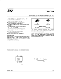 datasheet for 74V1T00 by SGS-Thomson Microelectronics