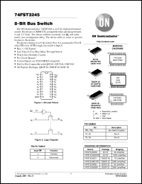 datasheet for 74FST3245QSR by ON Semiconductor