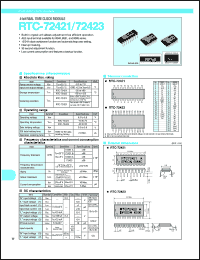 datasheet for RTC72423 by Seiko Epson Corporation