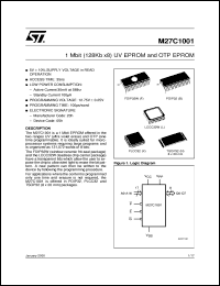 datasheet for M27C1001 by SGS-Thomson Microelectronics