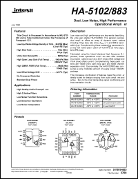 datasheet for HA2-5102/883 by Intersil Corporation