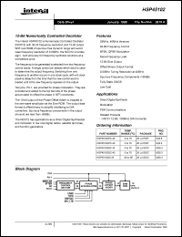 datasheet for HSP45102PC-40 by Intersil Corporation