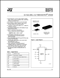 datasheet for M48T18 by SGS-Thomson Microelectronics