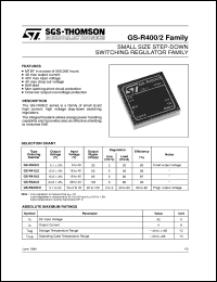 datasheet for GS-R400V/2 by SGS-Thomson Microelectronics