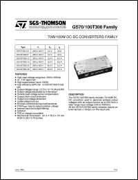 datasheet for GS100T300-12 by SGS-Thomson Microelectronics
