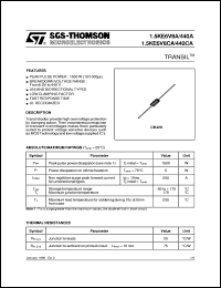 datasheet for 1.5KE100CA by SGS-Thomson Microelectronics