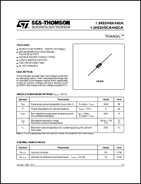 datasheet for 1.5KE320P by SGS-Thomson Microelectronics