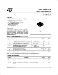 datasheet for SM15T33CA by SGS-Thomson Microelectronics