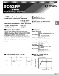 datasheet for XC62FP5802MR by Torex Semiconductor Ltd.