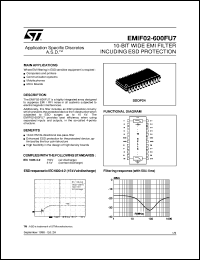datasheet for EMIF02-600FU7 by SGS-Thomson Microelectronics