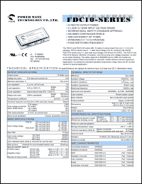 datasheet for FDC10-12S33 by 