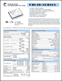 datasheet for FDC20-12D15 by 