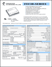 datasheet for FEC30-48S1P8 by 