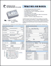 datasheet for MKC03-24D12 by 