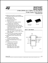 datasheet for M29F200BT by SGS-Thomson Microelectronics