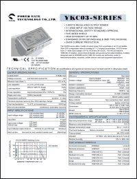 datasheet for YKC03-12D15 by 