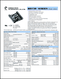 datasheet for HEC50-24S3P3-L by 