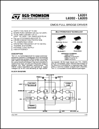 datasheet for L6201 by SGS-Thomson Microelectronics