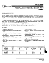 datasheet for WE9140G by Winbond Electronics