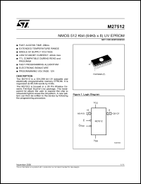datasheet for M27512-3F6 by SGS-Thomson Microelectronics