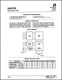 datasheet for AM9128-20DC by AMD (Advanced Micro Devices)