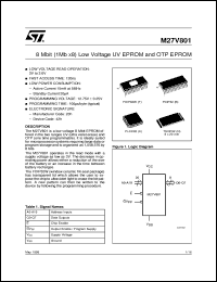 datasheet for M27V801 by SGS-Thomson Microelectronics