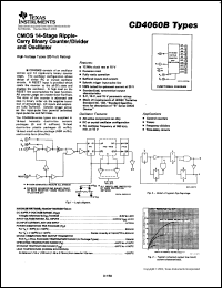 datasheet for CD4060BH by Texas Instruments