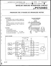 datasheet for uPD1246C by NEC Electronics Inc.