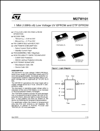 datasheet for M27W101 by SGS-Thomson Microelectronics