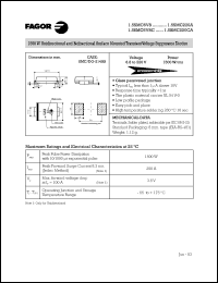 datasheet for 1.5SMC220C by 