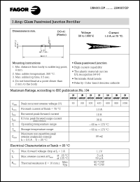 datasheet for 1N4006GP by 