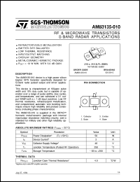 datasheet for AM83135-010 by SGS-Thomson Microelectronics