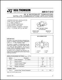 datasheet for AM1517-012 by SGS-Thomson Microelectronics