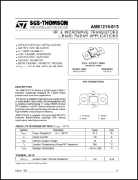 datasheet for AM81214-015 by SGS-Thomson Microelectronics