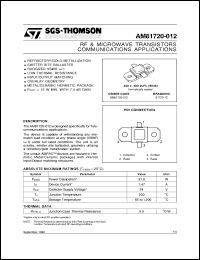 datasheet for AM81720-012 by SGS-Thomson Microelectronics