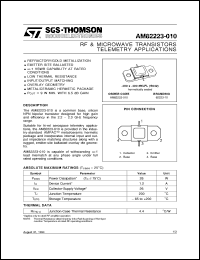 datasheet for AM82223-010 by SGS-Thomson Microelectronics