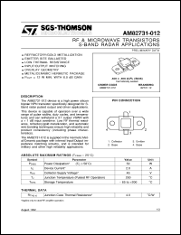 datasheet for AM82731-012 by SGS-Thomson Microelectronics