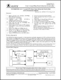 datasheet for AX88796L by 