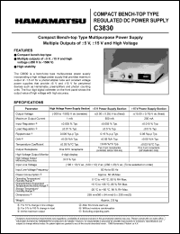 datasheet for C3830 by 