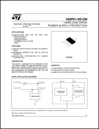 datasheet for HDP01-0512N by SGS-Thomson Microelectronics