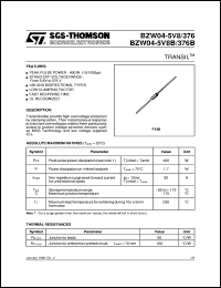 datasheet for BZW04-5V8B by SGS-Thomson Microelectronics