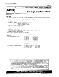 datasheet for LC866408A by SANYO Electric Co., Ltd.