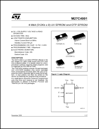 datasheet for M27C4001-10XN6X by SGS-Thomson Microelectronics